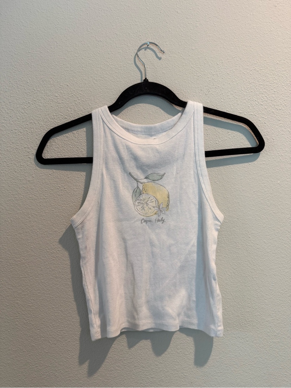 Hollister Light Gray Ribbed Tank Top - Picture 1 of 4
